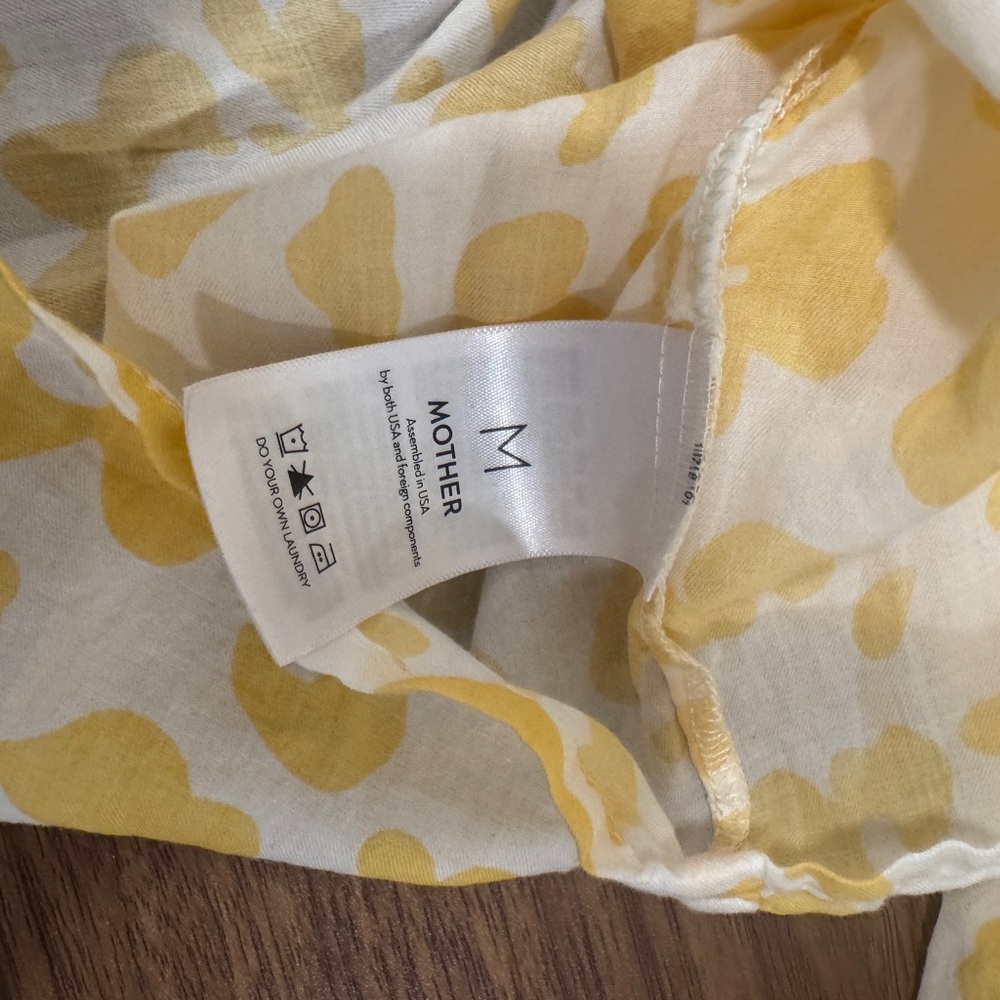 Yellow Floral Women's Shirt - Picture 3 of 5